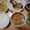 カレイの煮つけの晩御飯