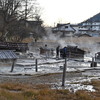 硫黄の臭いと湯煙が立ち上る奥日光湯ノ平湿原