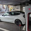 岡山駅前でスパチャ体験(テスラのスーパーチャージャー体験)