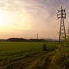 藤岡の田園夕景（栃木県栃木市藤岡）