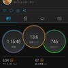 日勤前に13.6kmJOG。