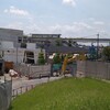 2024年7月時点の「古戦場公園　ガイダンス施設」の工事状況