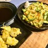 妻は嫌がりますが、ゴーヤーを全て食べ尽くすって、どうなんだろう？　ゴーヤーのかき揚げとワタの天ぷら♬