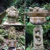 緑濃い生駒山中 密教道場 ユニークな像容の石仏たち【徳成寺】