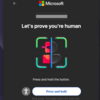 Microsoftの「自分が人間であることを証明する」(Let's prove you're human)が何度もやり直しさせられる時の解決方法
