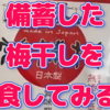 【食糧危機】備蓄した梅干しを試食してみる