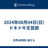 2024年08月04日(日)ドキドキ文芸部