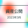 2023年3月資産公開　出費が多かったけれどなんとかプラス