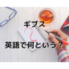 ギブスは英語で何という？