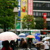 雨が降るよと どこかで聞いて 傘より先に カメラ持つ