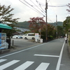 京都市バス終点の風景「大覚寺」