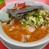 山岡家「辛味噌ラーメン中辛＋薬味ネギ増し＋コロチャーシュー6個増し」食べて、「メロンソータ」テイクアウトしてきました！