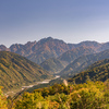 紅葉の劔岳：千石城山から