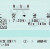 本日の使用切符：JR東日本 えきねっと発券 二宮駅発行 湘南24号 二宮➡︎渋谷 特急券