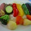 札幌市　レストラン　エルム　/　北大構内のレストランでカラフルなカレー