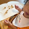 7月27日　前よりご飯食べるのが上手になってきた次女氏