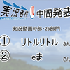 第10回実況者杯中間発表（各部門ごと）※後夜祭動画・PR賞等投票フォームのお知らせ付き