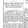 M’ARTHUR DEPICTS THREAT TO JAPAN　Believes Nation Should Have Maximum Defence Power if Such a Situation Develops　New York Times　1950.8.18