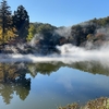 秋の薬師池での雲海撮影体験