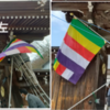 菩提寺の国旗と仏旗の配置に関する悩み