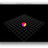 OpenGLで物体移動と転がるキューブ