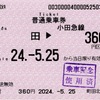 本日の使用切符：小田急電鉄 町田駅北口発行 町田▶︎360円区間（鶴巻温泉）普通乗車券