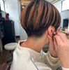 ベリーショートにオレンジ▷サロンのシンボルツリーに花咲きました