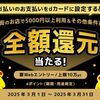 3/31まで！dカードを設定したd払いで5000円以上利用すると、最大で全額還元になるかも！