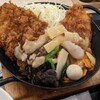 タレカツとうま煮の合い盛り定食