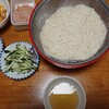 そうめん→鯛の塩焼き