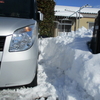 駐車場を除雪