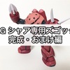 ガンプラ RG シャア専用ズゴック 完成・おまけ編