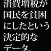 消費増税が国民を貧困化させるという決定的データが出た