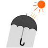 日傘のフリーイラスト素材