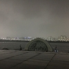 地味な漢江の夜景。と ほぼ…スーパームーン★