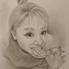 鉛筆画、バイト面接