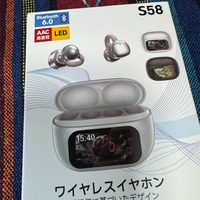 耳に挟むタイプのイヤフォン。