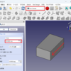 FreeCAD Part Designで XZ垂直面から押し出す際の向き