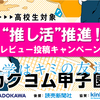 【カクヨム甲子園2019】“推し活”推進！好きな作品へのレビュー投稿で、作者と読者にお揃いプレゼント！【8/14～8/31】