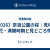 【2026】奈良公園の桜｜見頃・開花・満開時期と見どころ情報