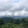 熱帯低気圧で蒸し暑い雨の高尾山