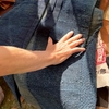【骨董市の宝物】古布の藍染め木綿裂織の野良着ゲット！ #Shorts