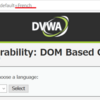 DVWAでXSS-DOM(Medium)