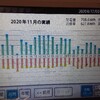 １１月は太陽光発電の結果です⚡