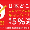 当院はキャッシュレスのお支払いで5%還元対象店舗です