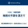 梅雨の不調を漢方で