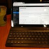 Huawei Media Pad M3 liteにキーボード付きカバー