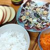 甥っ子と金魚とご飯