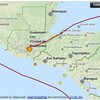 グアテマラでの地震および火山活動