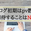 初心者ブロガーよ、最初はpv数が全然増えないから期待するなよ